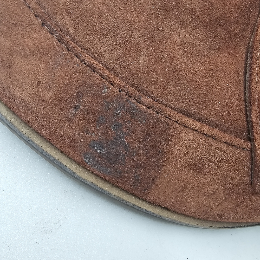 Clarks Trish Rose Mahogany Suede Penny Loafers Womens Size 7 M UltimateComfort - Picture 8 of 11